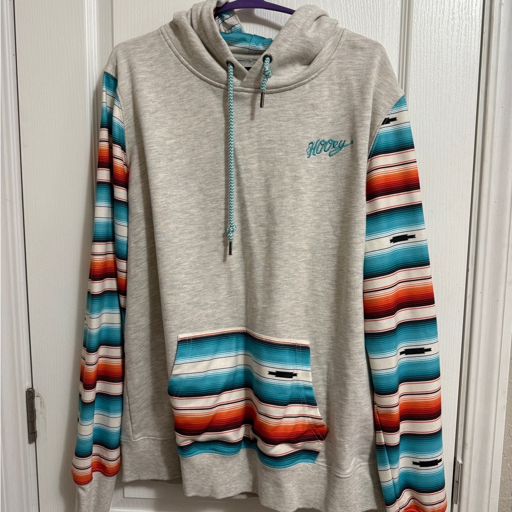Hooey Sweatshirt with Aztec print sleeves